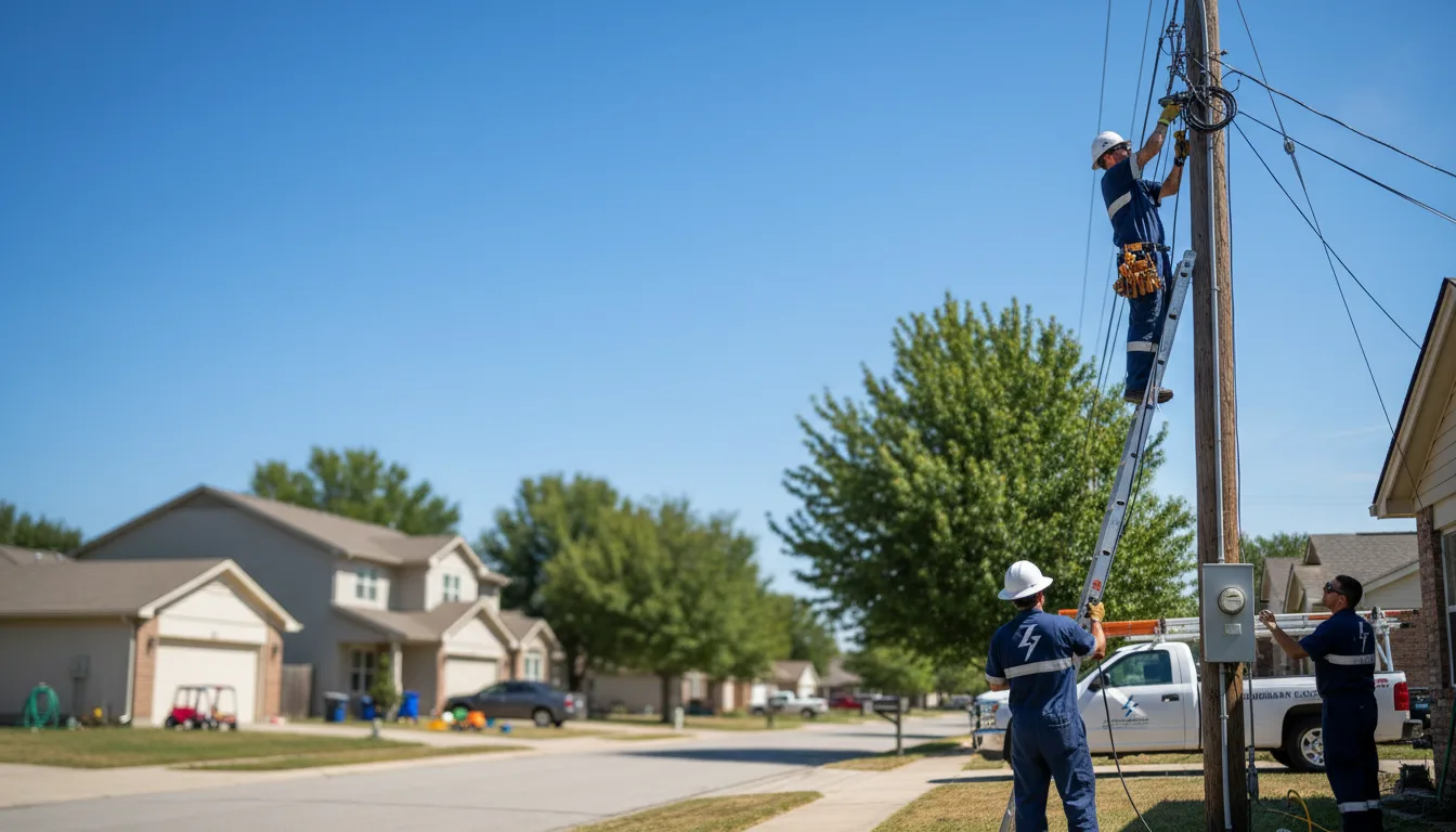 Residential electrician providing installation services in Crossville, IL